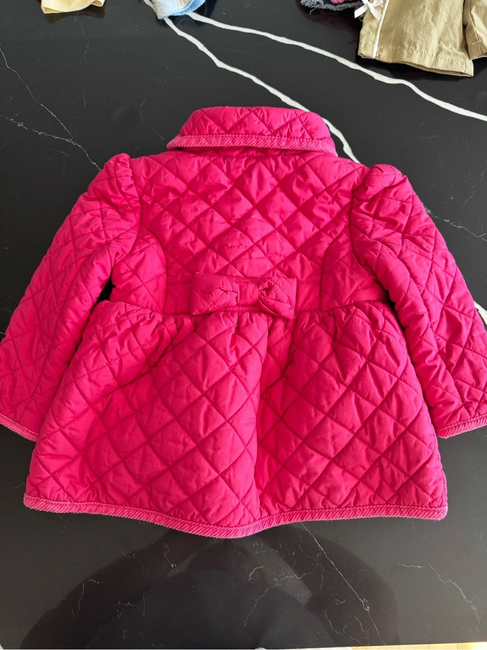 Ralph Lauren Girls Quilted Pink Jacket